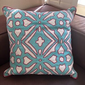 Z Gallerie pair of Decorative Pillows with Red stitching - New